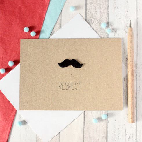 Mustache Card - Respect