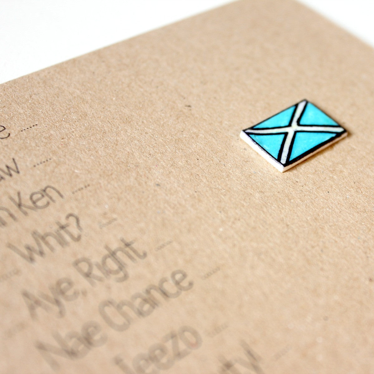 Scottish Card. Handmade Scottish Card. Hello Card. Saltire Card. Scottish. St Andrews Card. St Andrew. Scotland. Flag Card. Och Aye. Blue