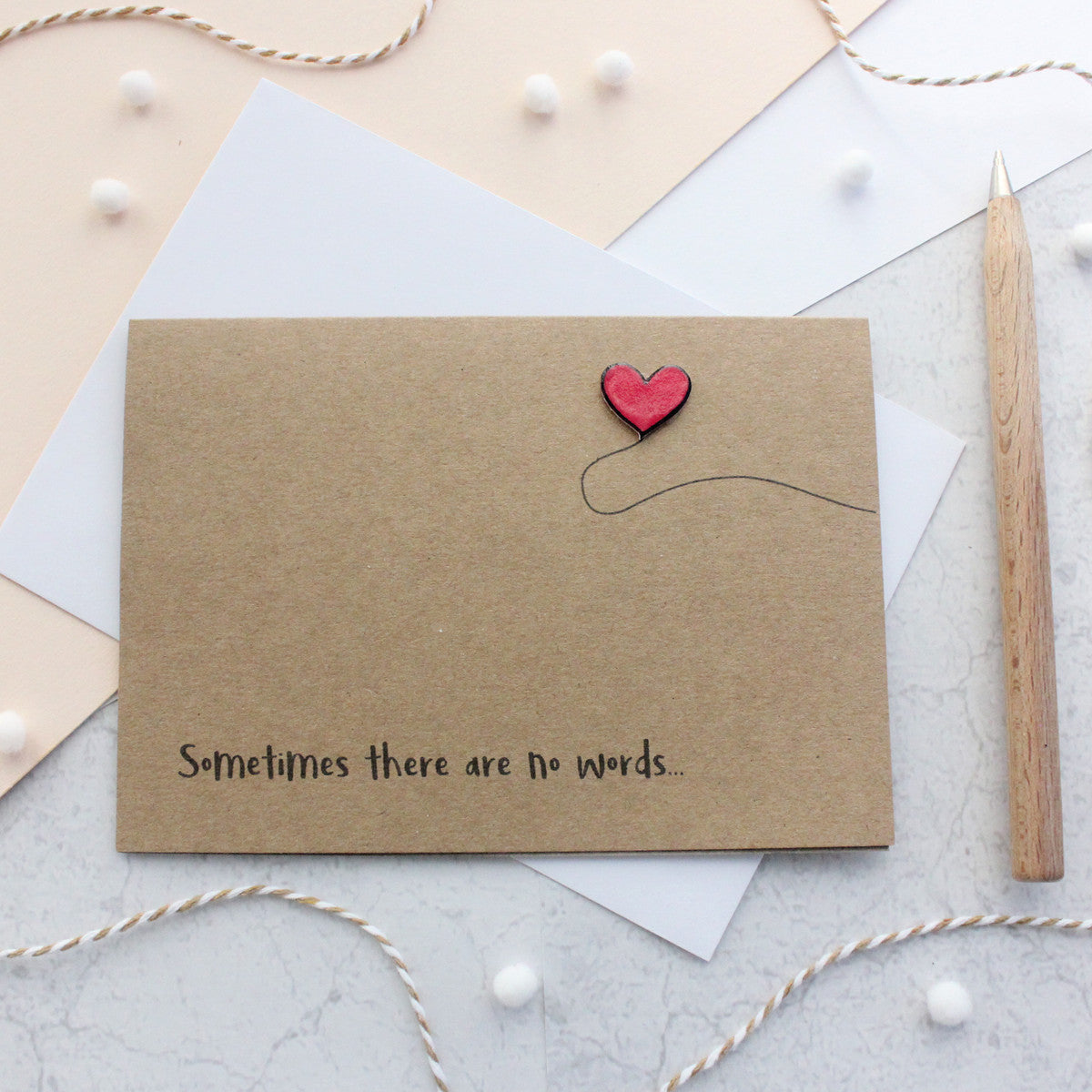 Sometimes there are no words card