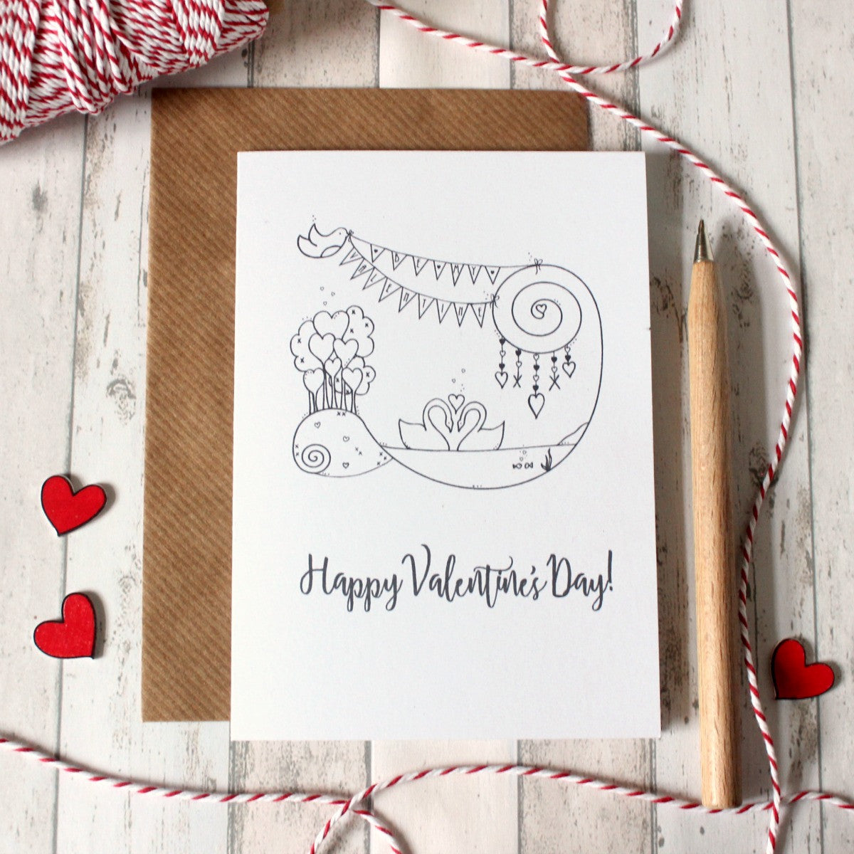 Valentines Day Card. Valentine Card. Valentine Cards. Valentine. Cute Valentine. Hand Drawn Illustration. Illustrated Card. Black and White.