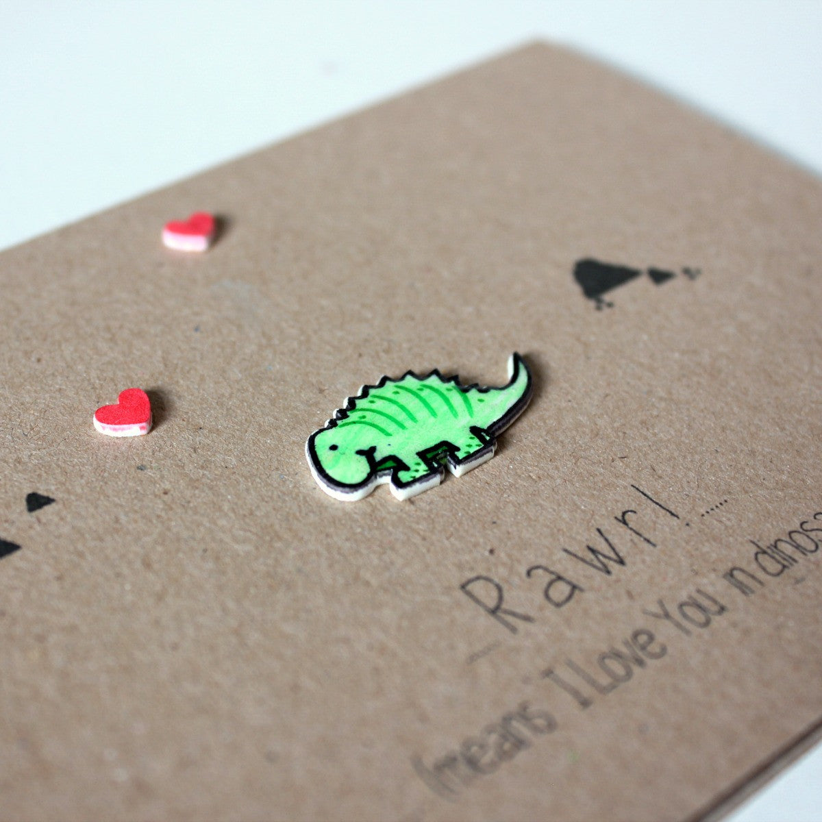 Anniversary Card. Engagement Card. Wedding Card. Dinosaur Card. Rawr. I love you in Dinosaur. Handmade Card. Valentines Card. Valentines.