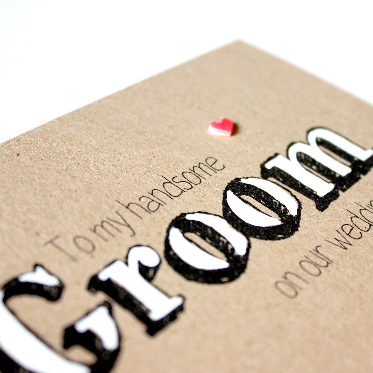 Groom Card. Handmade Wedding Card. Groom Wedding Card. Groom Wedding Day Card. Card for my Groom. Wedding Day Card for Groom. Rustic Wedding Card