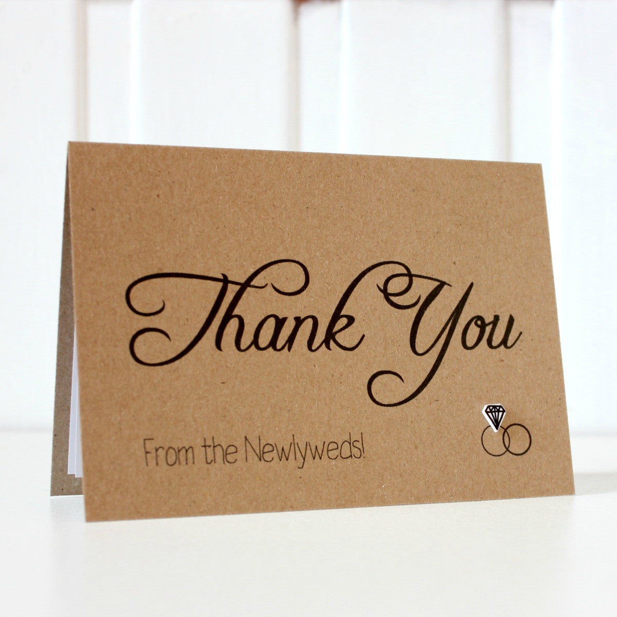 Thank You Card. Wedding Thank You Card. Thank You Rings Card. Thanks Card. Wedding Card. Wedding Cards. Wedding Thank You Cards. Handmade