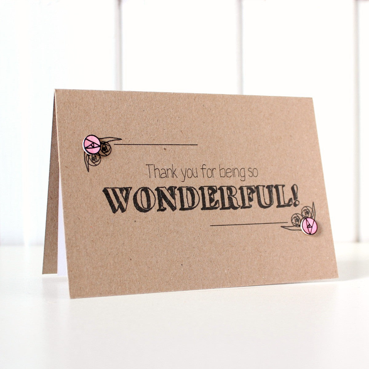 Personalised Thank You Card. Thank You Card. Thank You. Handmade Thank You Card. Wedding Thank You Card. Roses Card. Thanks. Thank You.