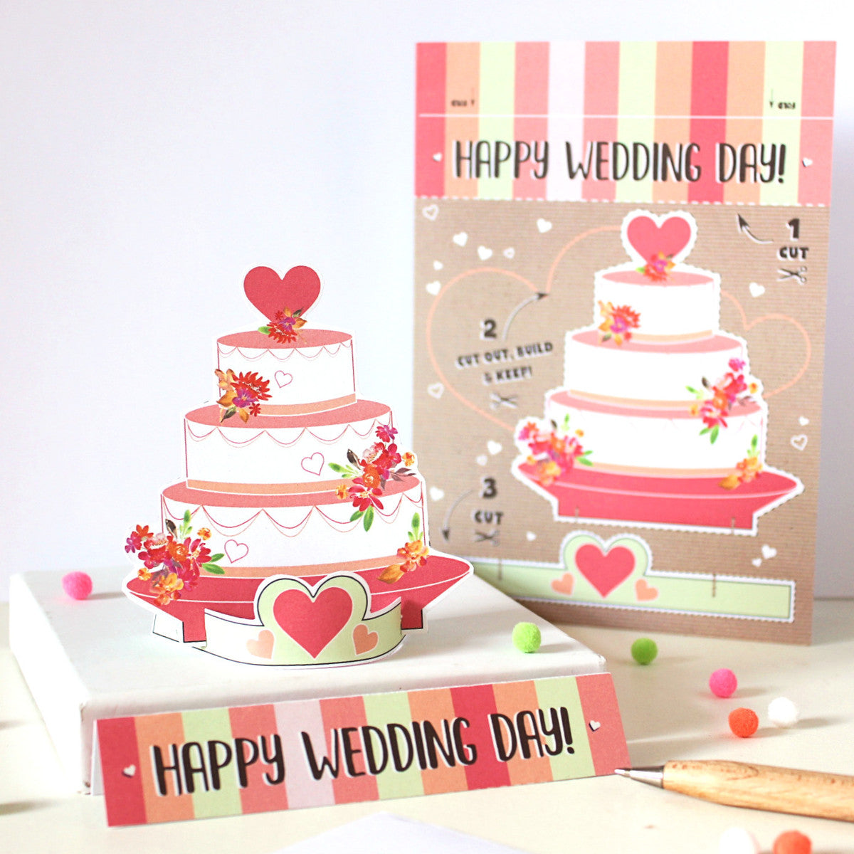 Happy Wedding Day Keepsake Card